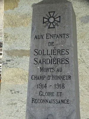 Monument aux Morts de Sollières-Sardières