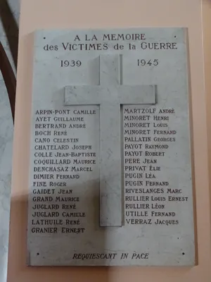 Plaque aux Victimes civiles 39-45 à Bourg-Saint-Maurice