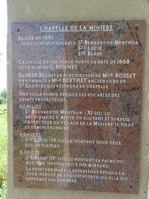 Chapelle de la Minière à Saint-Georges-d'Hurtières