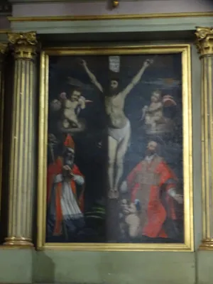 Autel de la Crucifixion dans l'Église Saint-Michel de Saint-Michel-de-Maurienne