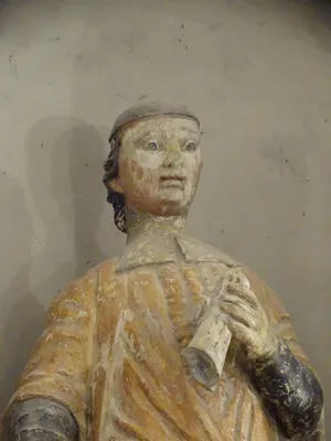 Statue : Saint-Yves dans l'Église Saint-Jacques de Tignes