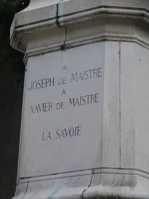 Statue des Frères De Maistre à Chambéry