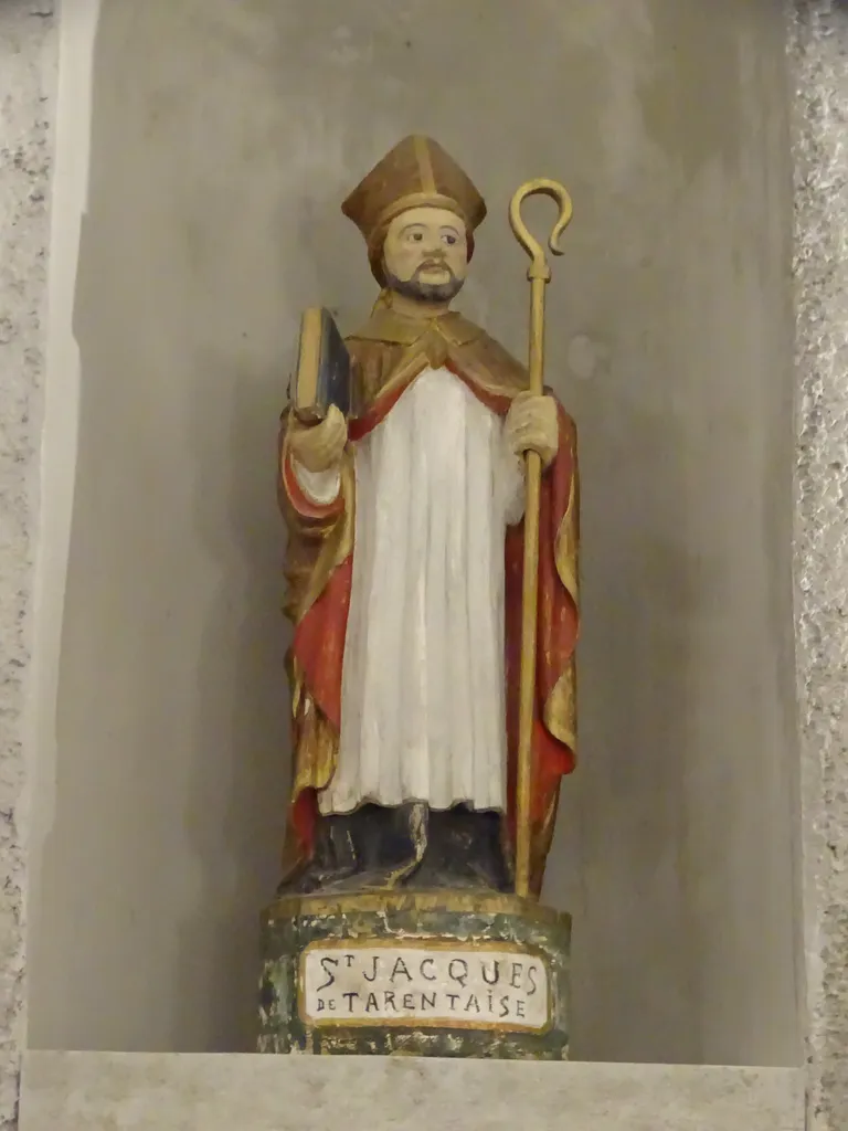 Statue : Saint-Jacques de Tarentaise dans l'Église Saint-Jacques de Tignes